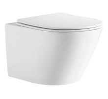 Унитаз подвесной Vincea One VT1-29 безободковый, торнадо, с сиденьем микролифт, белый