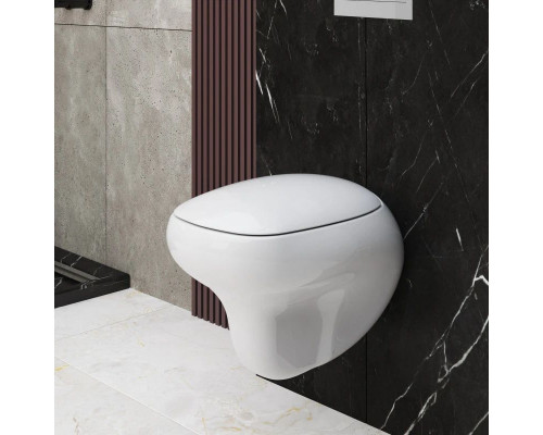 Купить Подвесной безободковый унитаз Ambassador Diamond 123T20001R в магазине сантехники Santeh-Crystal.ru