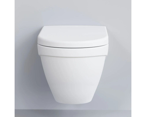 Купить Подвесной безободковый унитаз с сиденьем микролифт Ambassador Nord 133T20101-132T20101 в магазине сантехники Santeh-Crystal.ru