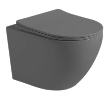 Подвесной безободковый унитаз с сиденьем микролифт Vincea Globo VT1-14SMA