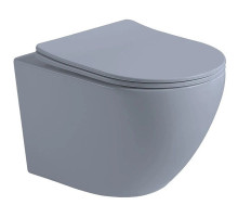 Подвесной безободковый унитаз с сиденьем микролифт Vincea Globo VT1-14SMO