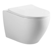 Унитаз подвесной Vincea Esse VT1-211 безободковый, с сиденьем микролифт, белый