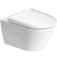 Подвесной безободковый унитаз с сиденьем микролифт Duravit D-Neo 45770900A1