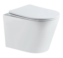 Подвесной безободковый унитаз с сиденьем микролифт Vincea Piatti VT1-11T