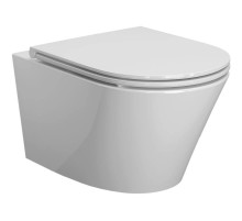 Унитаз подвесной Ambassador Ritz 233K19003RS безободковый, с сиденьем микролифт, белый глянец