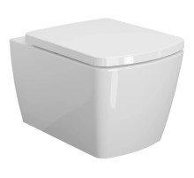 Унитаз подвесной Ambassador Kingston 143K19003RS безободковый, с сиденьем микролифт, белый глянец