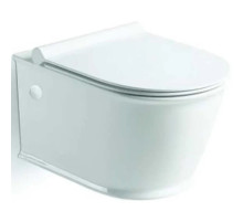 Унитаз подвесной Vincea Bordo VT1-16 безободковый, с сиденьем микролифт, белый