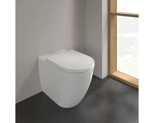 Купить Приставной безободковый унитаз Villeroy & Boch Subway 3.0 4671T0R1 в магазине сантехники Santeh-Crystal.ru