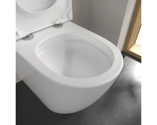 Купить Приставной безободковый унитаз Villeroy & Boch Subway 3.0 4671T0R1 в магазине сантехники Santeh-Crystal.ru