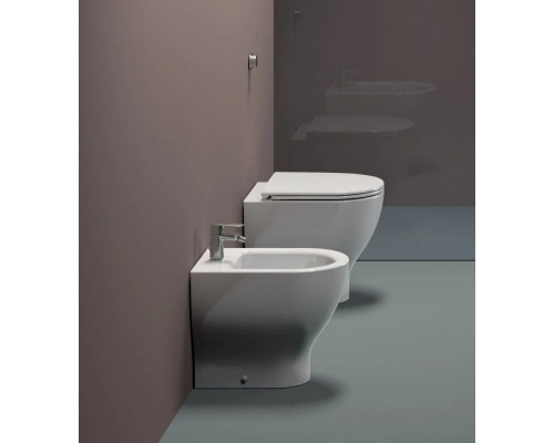 Приобрести Приставной безободковый унитаз GSI City 911011 в магазине сантехники Santeh-Crystal.ru