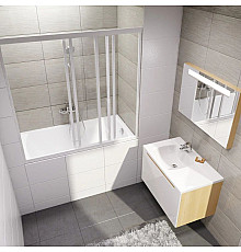 Шторка для ванны Ravak AVDP3 - 120 белый Transparent 40VG0102Z1