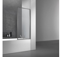 Шторка на ванну Vincea VSB-41700CLGM 70 см, профиль вороненая сталь, стекло рифленое