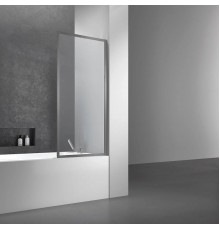 Шторка на ванну Vincea VSB-41700CLGM 70 см, профиль вороненая сталь, стекло рифленое