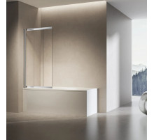 Шторка для ванны Vincea VSB-6E900CL-L 90 см L, профиль хром, стекло прозрачное