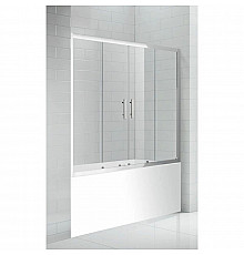 Шторка для ванны Cezares Eco 170 см текстурное стекло ECO-O-VF-2-170/145-P-Cr