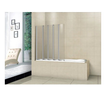 Шторка для ванны Cezares Pratico 120 см текстурное стекло PRATICO-V-5-120/140-P-Cr-L