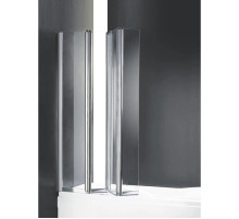 Шторка для ванны с одним неподвижным стеклом Cezares Trio 90 см прозрачное стекло TRIO-W-V-3-90/140-C-Cr-L