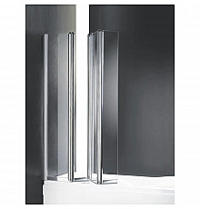 Шторка для ванны с одним неподвижным стеклом Cezares Trio 90 см прозрачное стекло TRIO-W-V-3-90/140-C-Cr-L