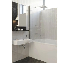 Шторка для ванны Alpen Alpina 100 см прозрачное стекло A170N-100