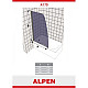 Купить Шторка для ванны Alpen Alpina 90 см прозрачное стекло A170N-90 в магазине сантехники Santeh-Crystal.ru
