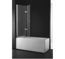 Шторка для ванны Cezares Verona 120 см текстурное стекло VERONA-W-V-21-120-P-Cr-L