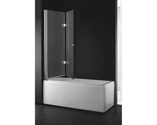 Приобрести Шторка для ванны Cezares Verona 120 см текстурное стекло VERONA-W-V-21-120-P-Cr-L в магазине сантехники Santeh-Crystal.ru