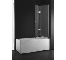 Шторка для ванны Cezares Verona 120 см текстурное стекло VERONA-W-V-21-120-P-Cr-R