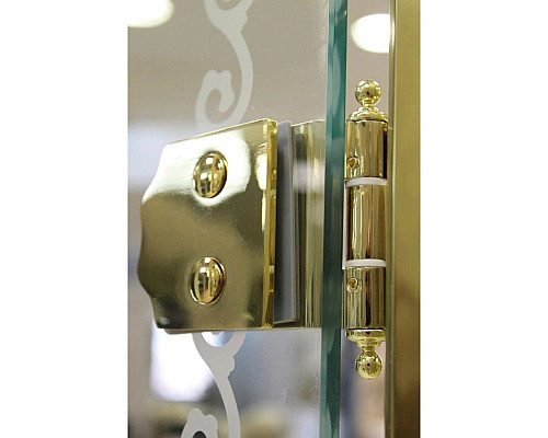 Заказать Шторка для ванны Cezares Retro 81 см прозрачное c матовым узором стекло RETRO-A-V-1-80/145-CP-G-R в магазине сантехники Santeh-Crystal.ru