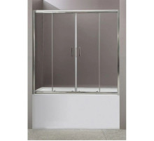 Шторка для ванны BelBagno Uno 150 см текстурное стекло UNO-VF-2-150/145-P-Cr