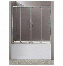Шторка для ванны BelBagno Uno 150 см текстурное стекло UNO-VF-2-150/145-P-Cr
