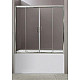 Купить Шторка для ванны BelBagno Uno 150 см текстурное стекло UNO-VF-2-150/145-P-Cr в магазине сантехники Santeh-Crystal.ru