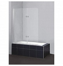 Шторка для ванны BelBagno Sela 120 см текстурное стекло SELA-V-21-120/140-Ch-Cr-L