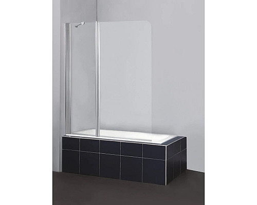 Заказать Шторка для ванны BelBagno Sela 120 см текстурное стекло SELA-V-11-120/140-Ch-Cr-L в магазине сантехники Santeh-Crystal.ru