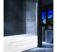 Шторка для ванны 80 см прозрачное стекло Esbano ES-1480