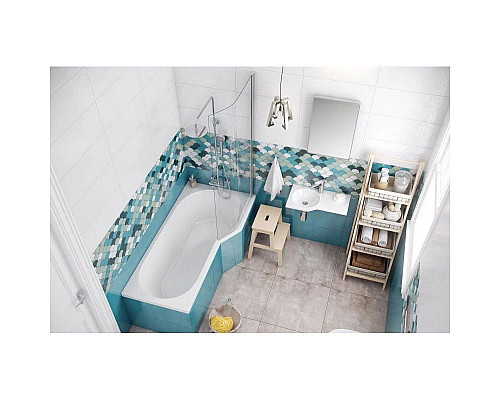 Купить Шторка для ванны 75 см R прозрачное стекло Excellent Be Spot KAEX.2309.750.PR в магазине сантехники Santeh-Crystal.ru