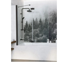 Шторка для ванны Radaway Essenza New Black PND II 110 L прозрачное