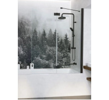 Шторка для ванны Radaway Essenza New Black PND II 140 R прозрачное