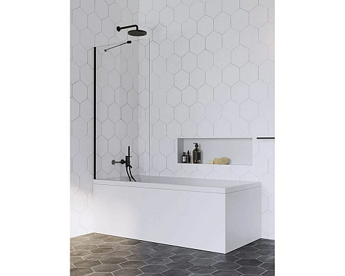 Приобрести Шторка для ванны Radaway Idea Black PNJ 70 прозрачное в магазине сантехники Santeh-Crystal.ru