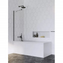 Шторка для ванны Radaway Idea Black PNJ 90 прозрачное