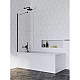 Купить Шторка для ванны Radaway Idea Black PNJ 90 прозрачное в магазине сантехники Santeh-Crystal.ru