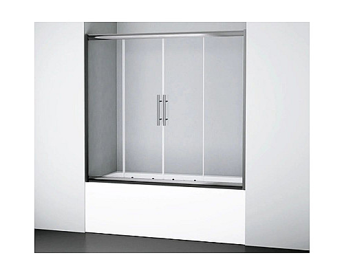 Купить Шторка для ванны 170 см WasserKRAFT Amper 29S02-170 прозрачное в магазине сантехники Santeh-Crystal.ru