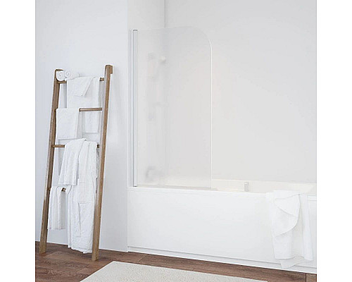 Заказать Шторка для ванны 76 см Vegas Glass EV 76 01 10 L сатин в магазине сантехники Santeh-Crystal.ru