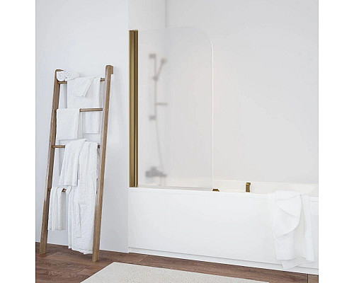 Заказать Шторка для ванны 76 см Vegas Glass EV 76 05 10 L сатин в магазине сантехники Santeh-Crystal.ru