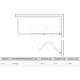 Купить Шторка для ванны 120 см Vegas Glass E2V 120 09 05 R бронза в магазине сантехники Santeh-Crystal.ru