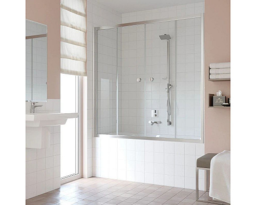 Купить Шторка для ванны 180 см Vegas Glass Z2V 180 08 01 прозрачное в магазине сантехники Santeh-Crystal.ru