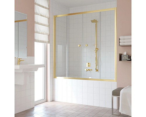 Купить Шторка для ванны 180 см Vegas Glass Z2V 180 09 01 прозрачное в магазине сантехники Santeh-Crystal.ru