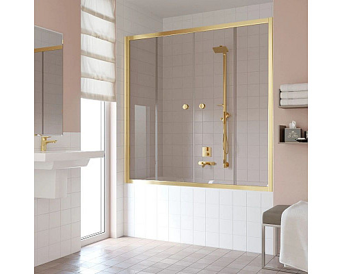 Купить Шторка для ванны 180 см Vegas Glass Z2V 180 09 05 бронза в магазине сантехники Santeh-Crystal.ru
