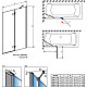Приобрести Шторка для ванны Radaway Essenza New PND II 140 R прозрачное в магазине сантехники Santeh-Crystal.ru