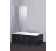 Шторка для ванны 80 см BelBagno Sela SELA-V-1-80/140-P-Cr-L текстурное стекло
