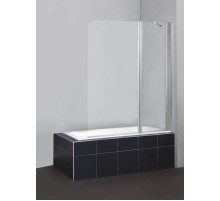 Шторка для ванны 120 см BelBagno Sela SELA-V-11-120/140-P-Cr-R текстурное стекло